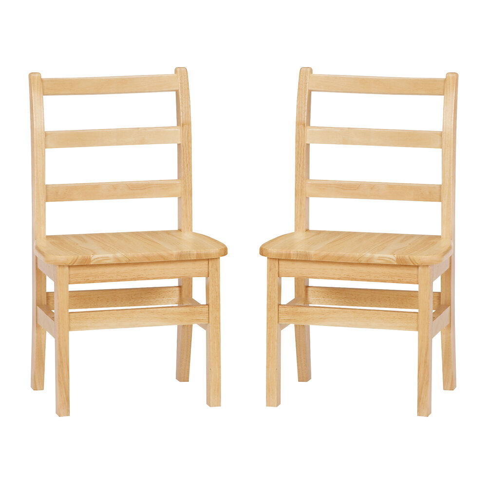 Jonti-Craft Baltic Birch 5982JC2 12" Instructor's Ladderback Chair  - 2/Set
