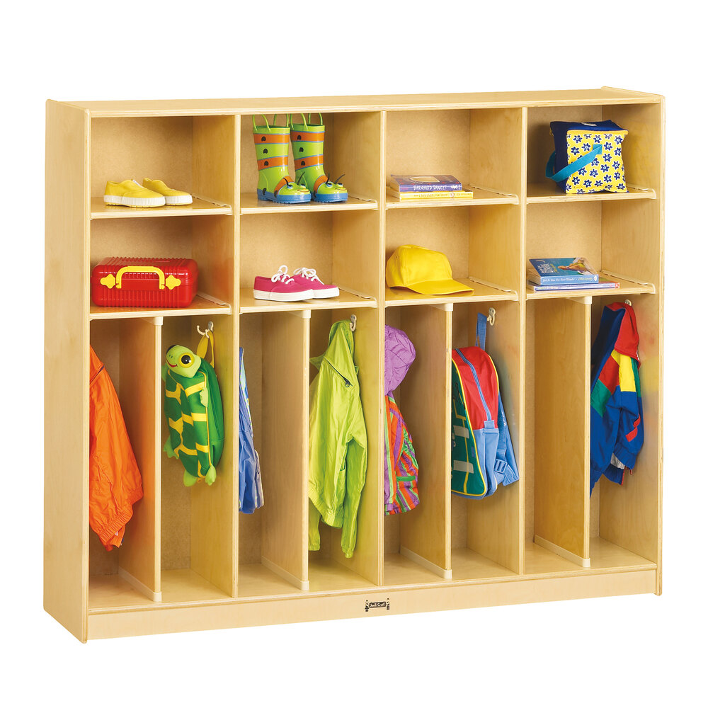 Jonti-Craft Baltic Birch 2685JC Neat-n-Trim 60" x 15" x 50 1/2" 8-Section Large Locker
