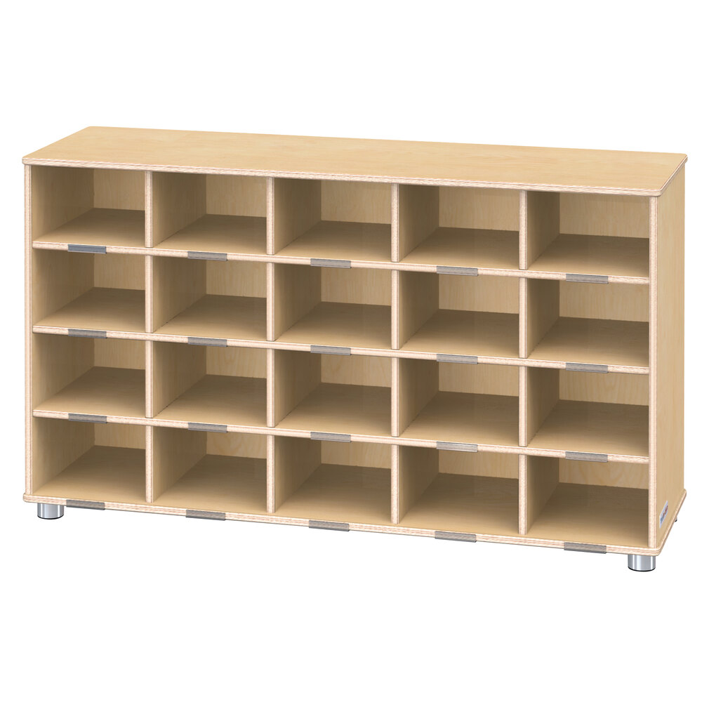 Jonti-Craft TrueModern 1715JC 48 1/2" x 15" x 29 1/2" 20-Cubbie Shelf