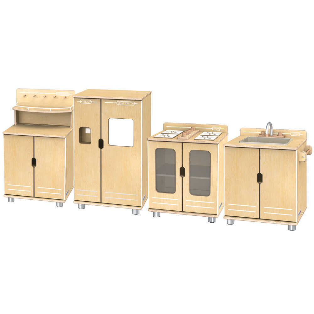 Jonti-Craft TrueModern 1711JC Play Kitchen 4-Piece Set
