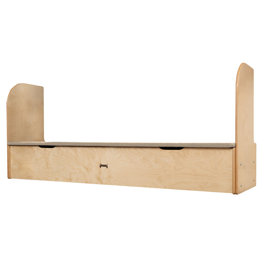 Jonti-Craft Baltic Birch 1052JC iRise 9" Deluxe Storage Step - 73 1/2" x 21" x 25 1/2"