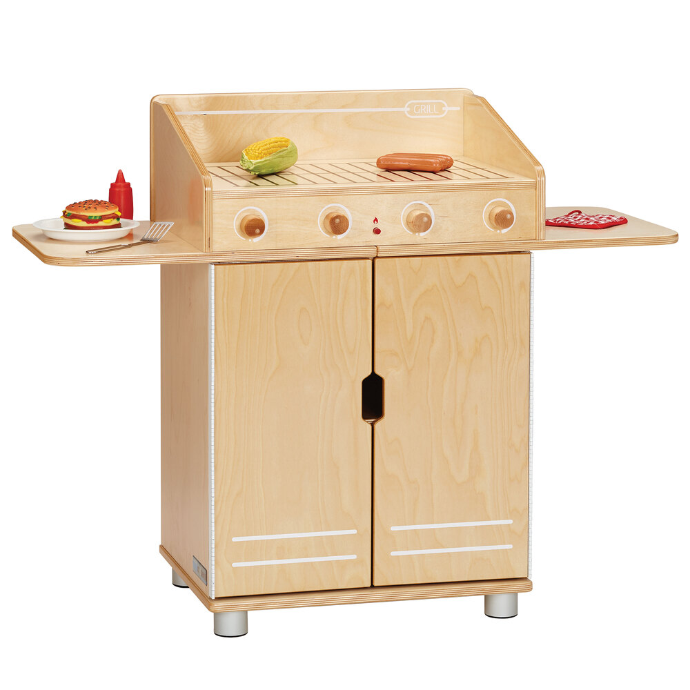 Jonti-Craft TrueModern 1739JC 39" x 15" x 31" Play BBQ Grill