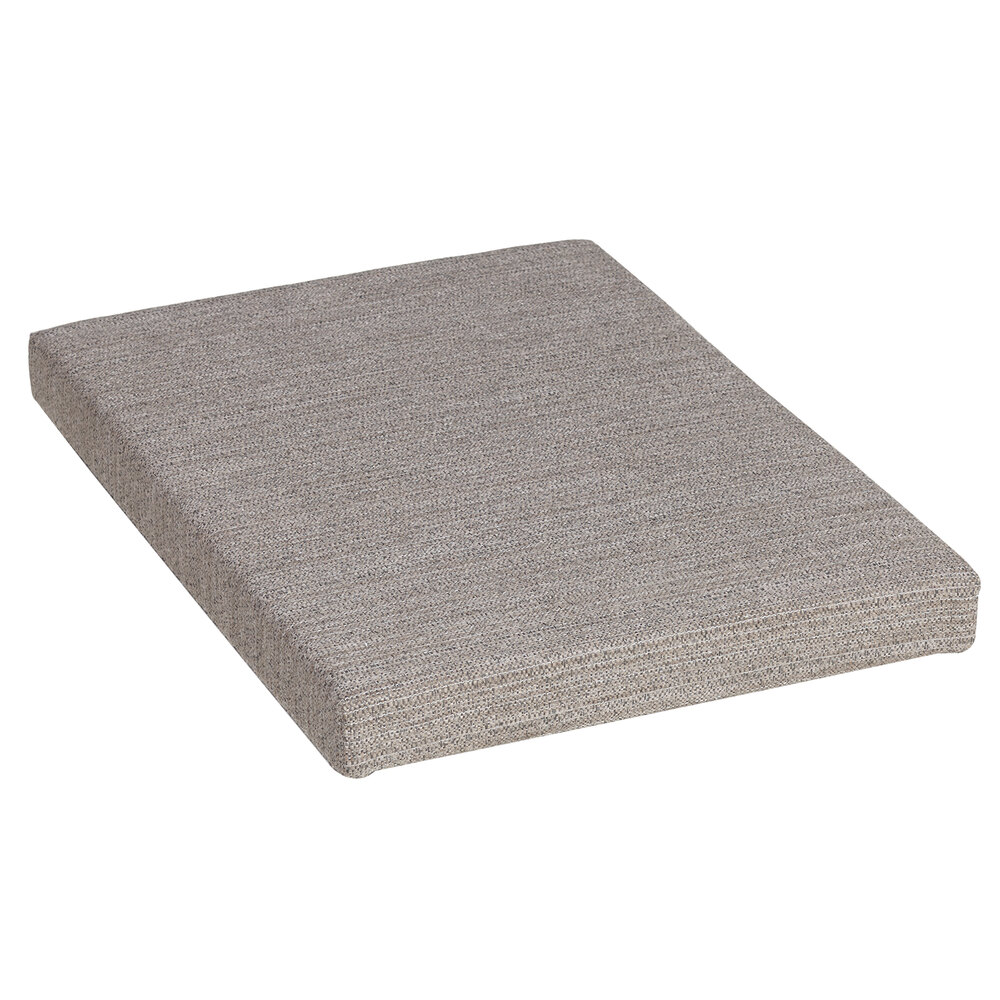 Hirsh Industries 20530 20" x 15" Chinchilla Pedestal File Fabric Seat Cushion