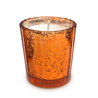 TAG Mercury Glass Harvest Votive Candle, Orange (208480A)