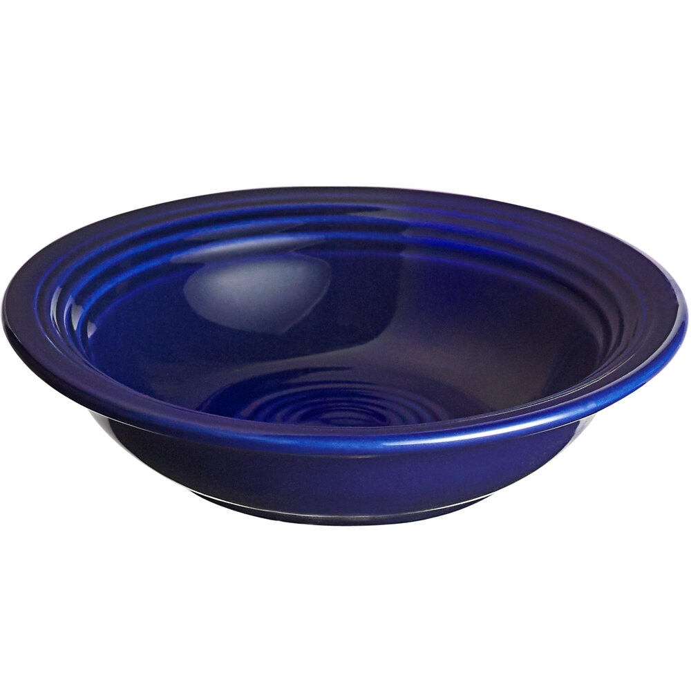 Acopa Capri 4.5 oz. Deep Sea Cobalt Stoneware Fruit Bowl / Monkey Dish - Sample