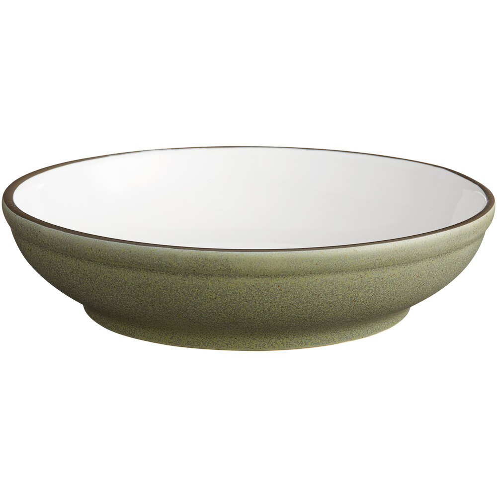 Acopa Embers 32 oz. Moss Green Matte Stoneware Pasta Bowl - Sample