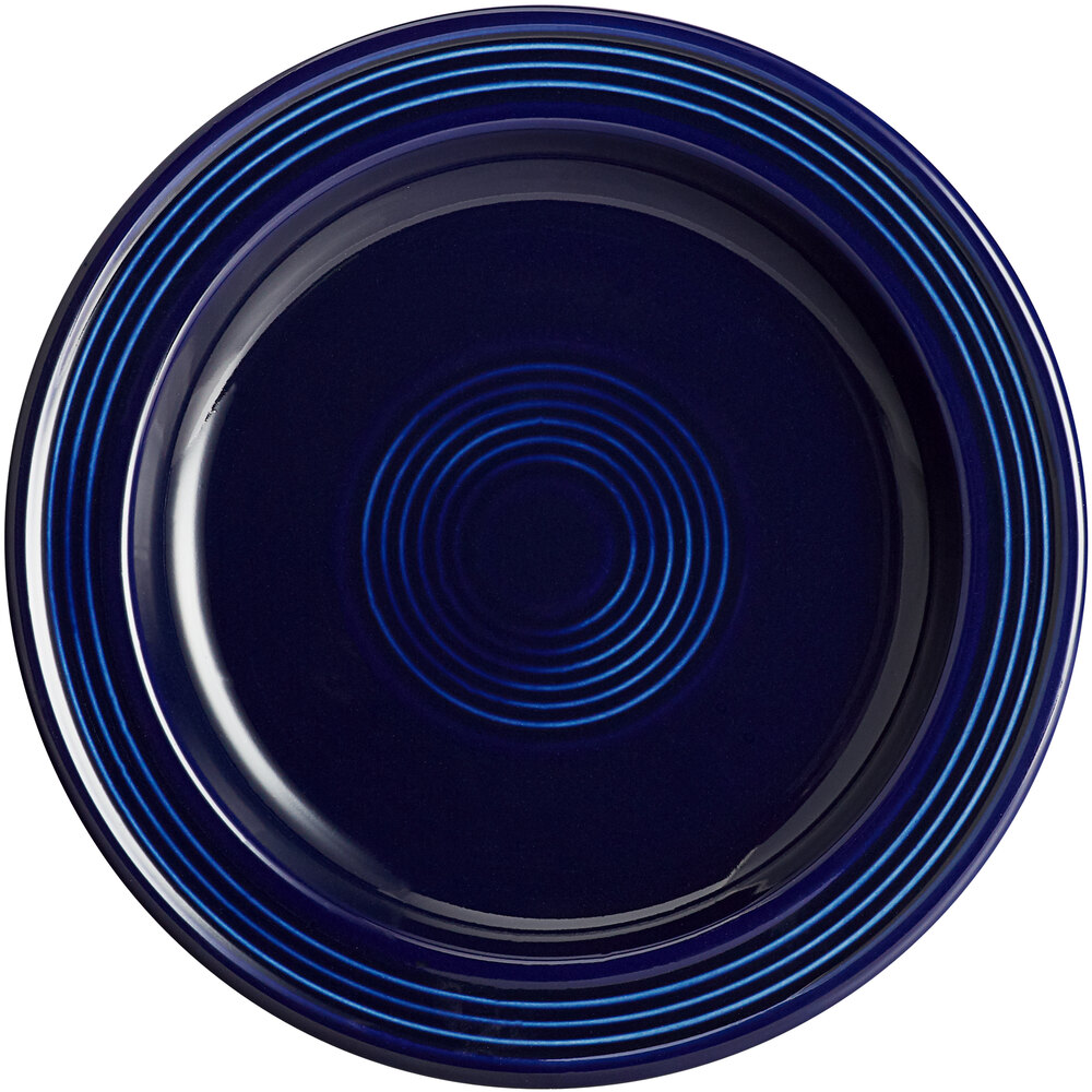 Acopa Capri 7" Deep Sea Cobalt Stoneware Plate - Sample