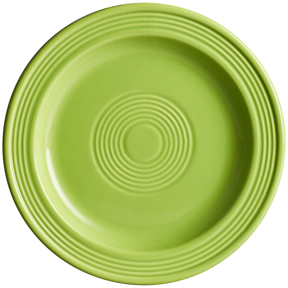 Acopa Capri 7" Bamboo Green Stoneware Plate - Sample