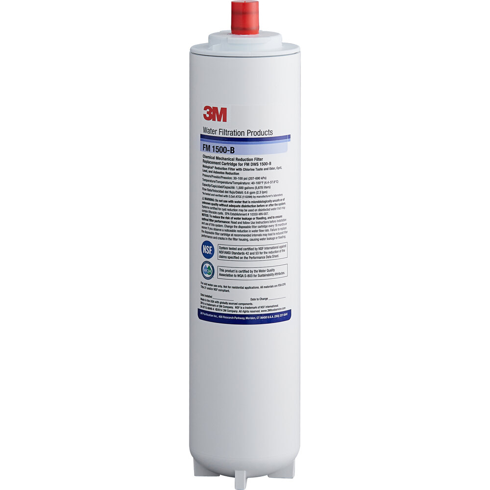 3M Water Filtration Products 47-5574707 Filter Cartridge for FM1500-B Under Sink Water Systems