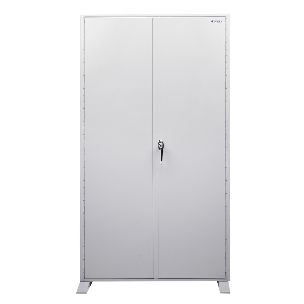 Barska CB12960 28 3/4" x 10" x 51" Gray Steel Freestanding 1,170-Key Two-Door Cabinet with Key Lock and Index