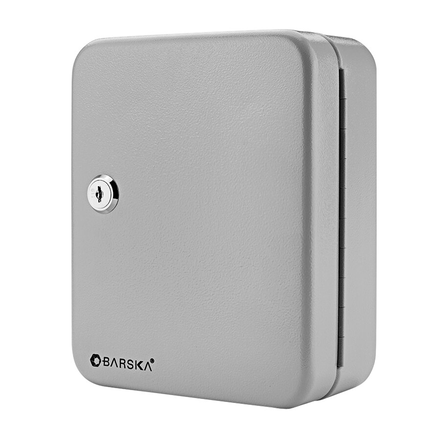 Barska CB12482 6 1/4" x 3" x 8" Gray Steel 20-Key Cabinet with Key Lock