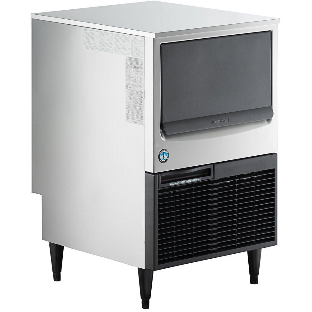 Hoshizaki KM-161BWJ 24" Water Cooled Undercounter Crescent Cube Ice Machine with 78 lb. Bin - 115V, 153 lb.