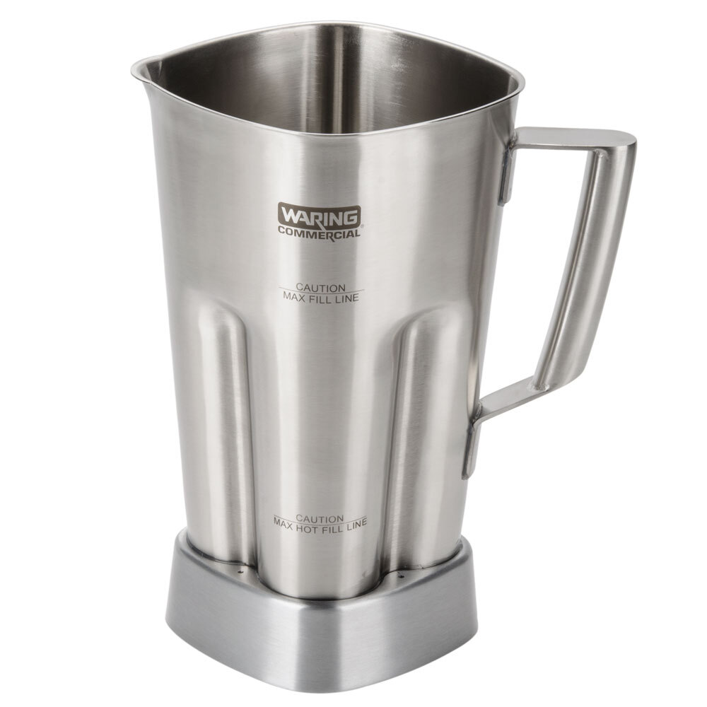 Waring 503346 64 oz. Stainless Steel Blender Jar with Blending Assembly for Commercial Blenders