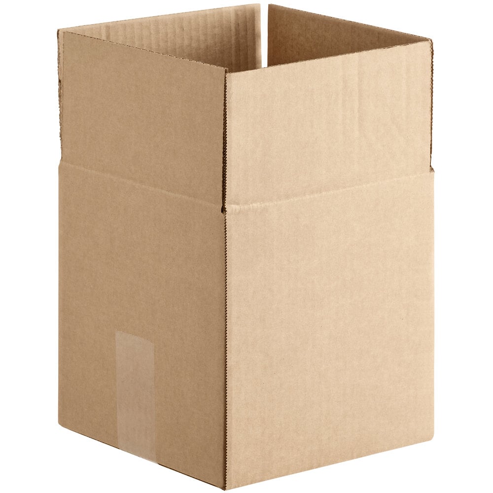 Lavex 8" x 8" x 8" Kraft Customizable Corrugated RSC Shipping Box - 25/Case
