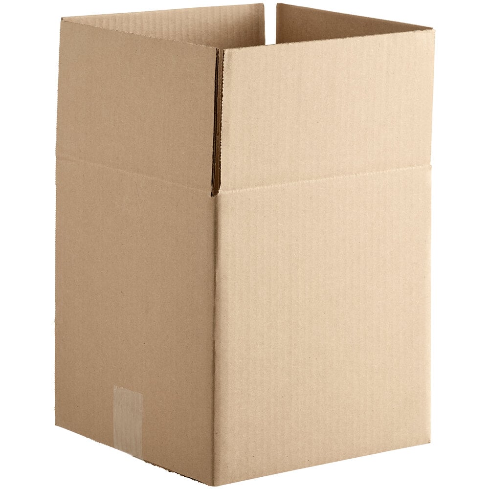 Lavex 10" x 10" x 10" Kraft Customizable Corrugated RSC Shipping Box - 25/Case