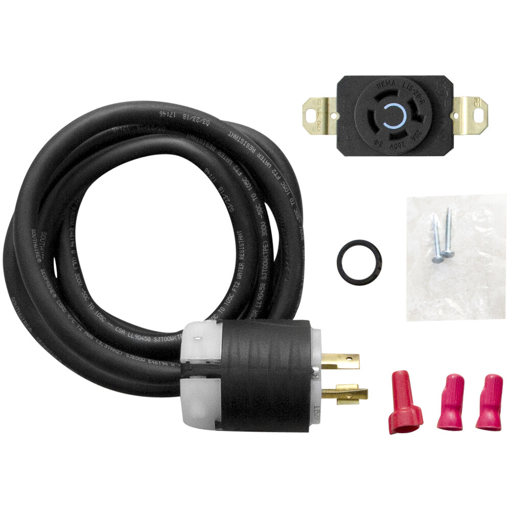 SaniServ 13488 Cord Set for Select Soft Serve, Frozen Beverage, Shake Machines and Batch Freezers - 3 Phase