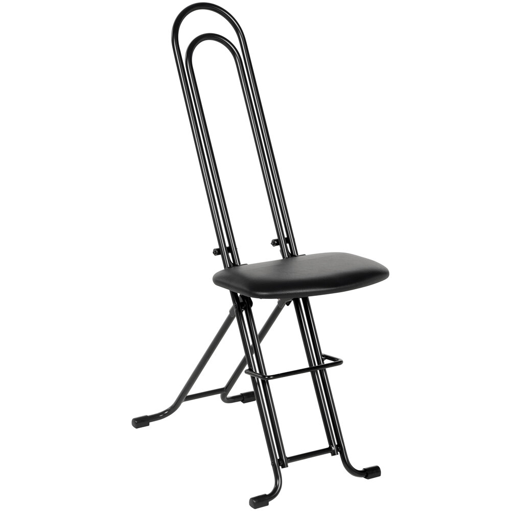 Vestil CPRO-800LP Folding Ergonomic Work Chair with 18" - 33" Seat Height