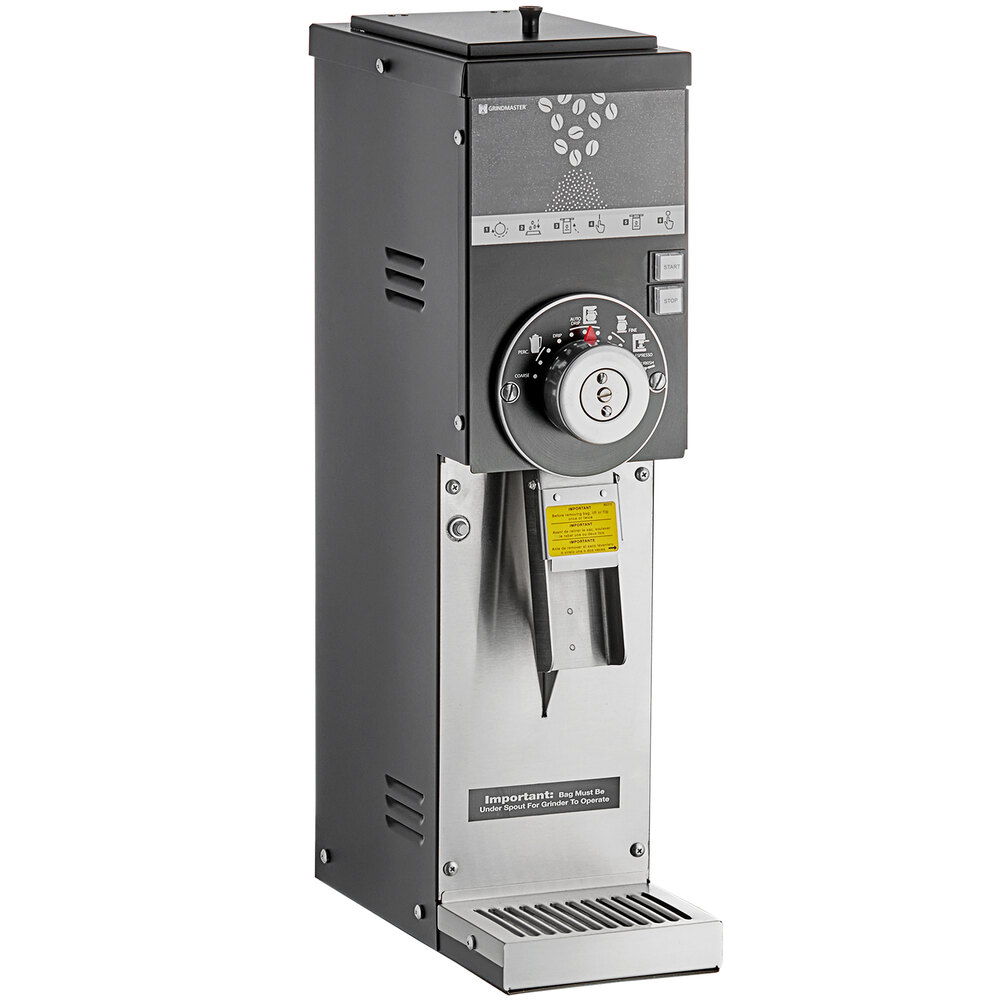 Grindmaster 875S Black ETL Slimline 3 lb. Coffee Grinder - 115V