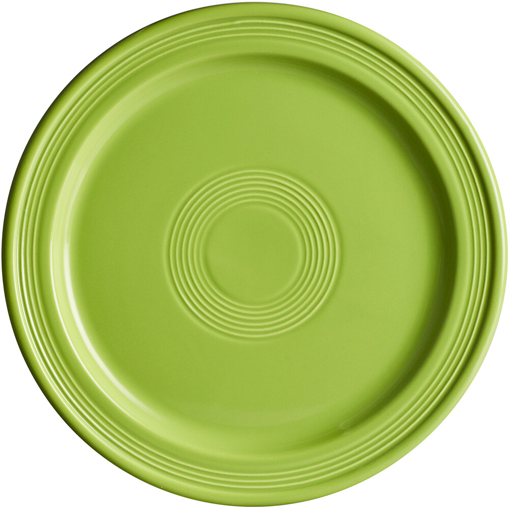 Acopa Capri 10" Bamboo Green Stoneware Plate - Sample
