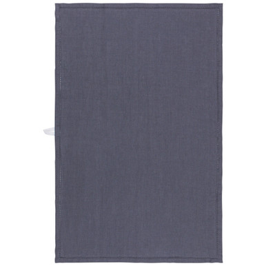Now Designs Linen Hemstitch Tea Towel, Charcoal (2233802)