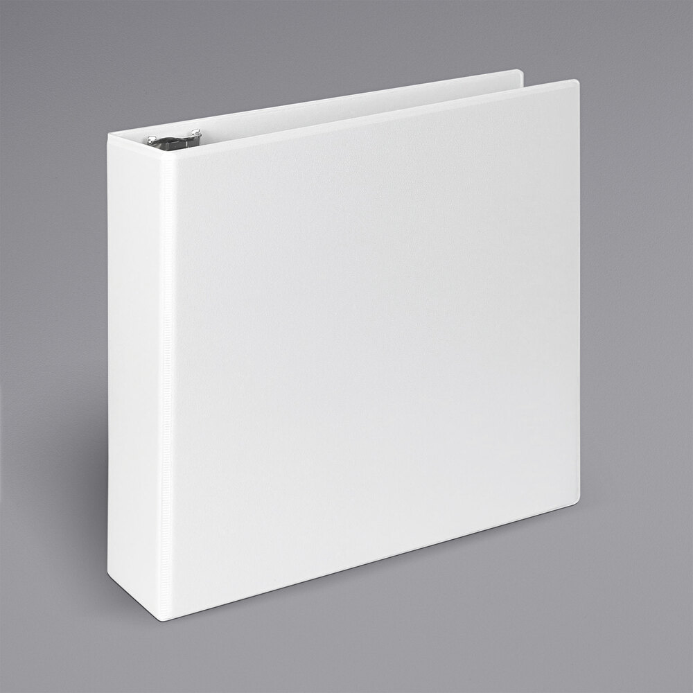 Universal UNV20748 White Economy View Binder with 3" Slant Rings