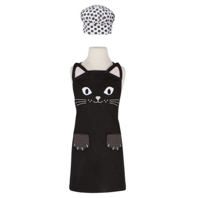 Now Designs Kid's Apron & Hat Set, Cat Daydream (2246007)
