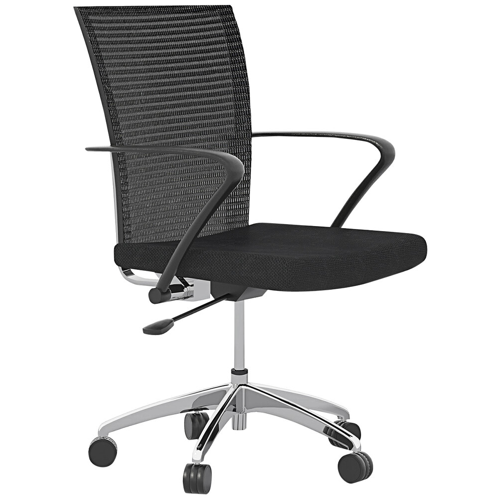 Safco Valore Black Height-Adjustable Task Chair