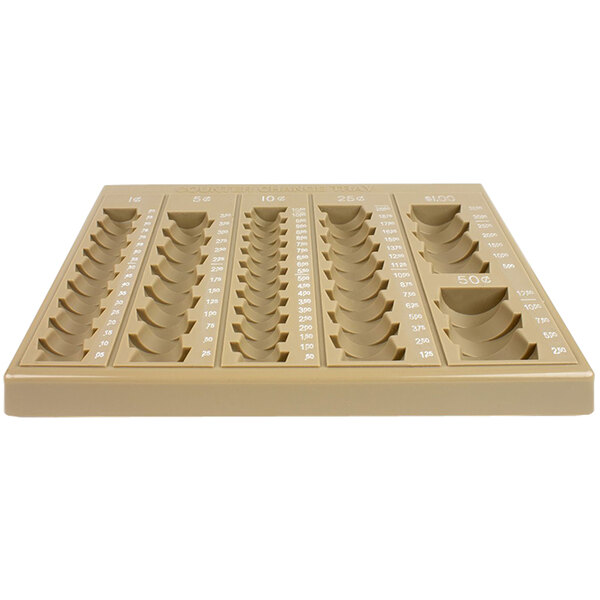 Controltek USA 500025 6-Denomination Self-Counting Loose Coin Tray