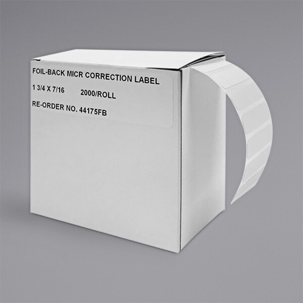 Controltek USA 550072 1 3/4" 4-mil Foil-Backed Correction Labels - 2,000/Box