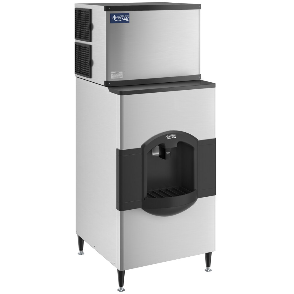 Avantco Ice KMC-500-H3F 30" Air Cooled Modular Full Cube Ice Machine with Ice Dispenser - 497 lb.