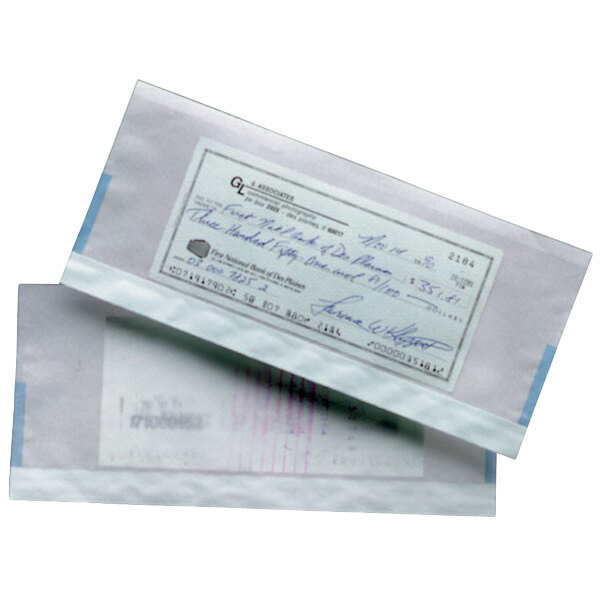 Controltek USA 565053 10" x 5 1/2" Clear Plastic Document Jacket - 1,000/Case