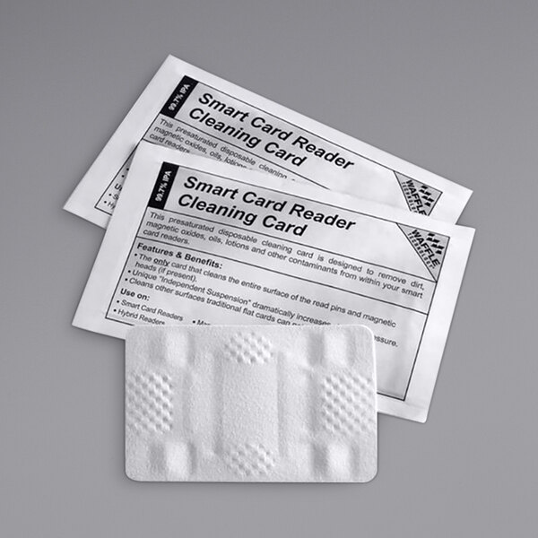 Controltek USA 510016 Pre-Saturated Smart Card Reader Cleaning Card with Waffletechnology - 40/Box