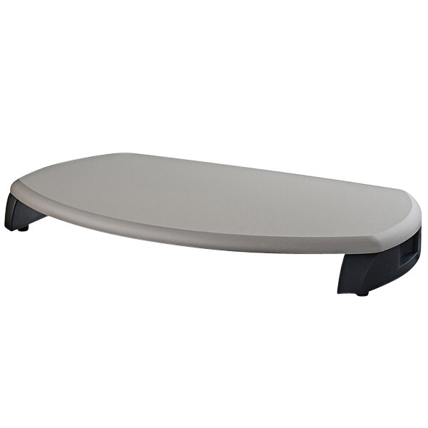 Kantek MS280 Gray Monitor Stand with Keyboard Storage