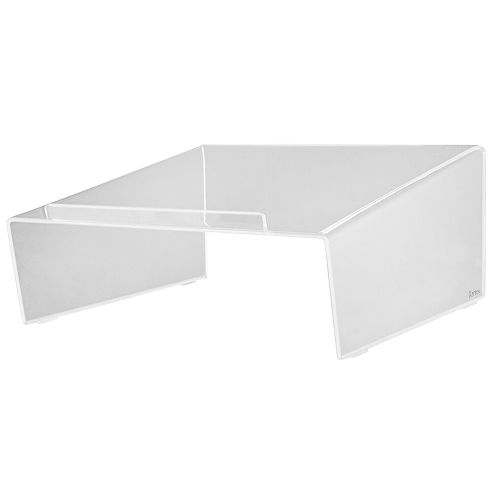 Kantek ATS580 10 1/4" x 9 1/2" x 4 3/4" Clear Acrylic Angled Phone Stand