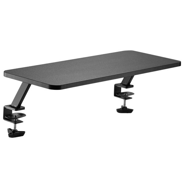 Kantek DS910 25 5/8" x 10 1/4" x 5 1/8" Black Desktop Clamp Shelf