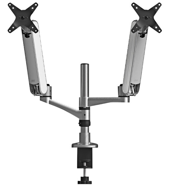 Kantek MA320 White / Silver Multi-Directional Dual Monitor Arm
