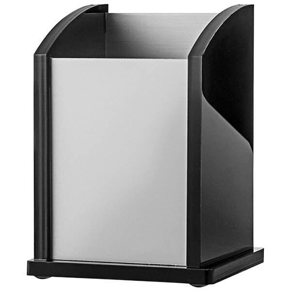 Kantek BA320 Black Acrylic and Aluminum Pen Cup