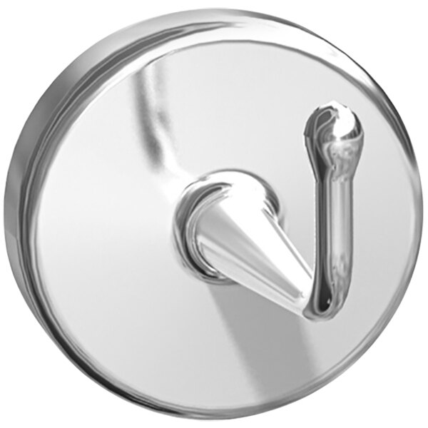 American Specialties, Inc. 10-0751 Concealed Mount Heavy-Duty Robe Hook with Satin Finish - 4/Pack