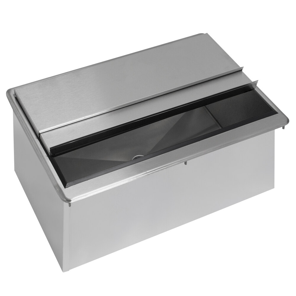 Advance Tabco D-36-IBL Stainless Steel Drop-In Ice Bin - 33" x 18"