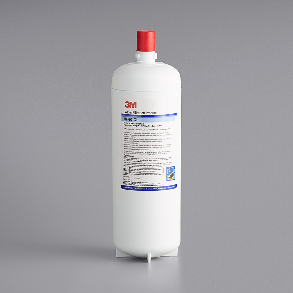 3M Water Filtration Products HF60-CL High Flow Series Replacement Water Filter Cartridge - 0.2 Micron and 2.2 GPM