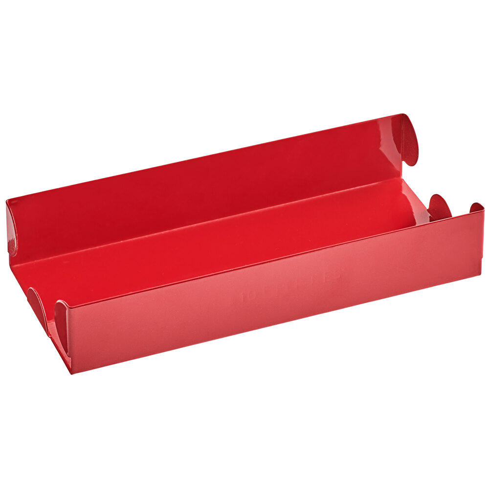 Controltek USA 560065 Red Metal Coin Storage Tray - $10, Pennies