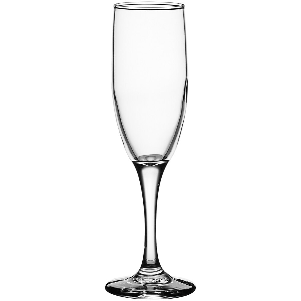 Libbey Embassy 6 oz. Customizable Flute Glass - 12/Case