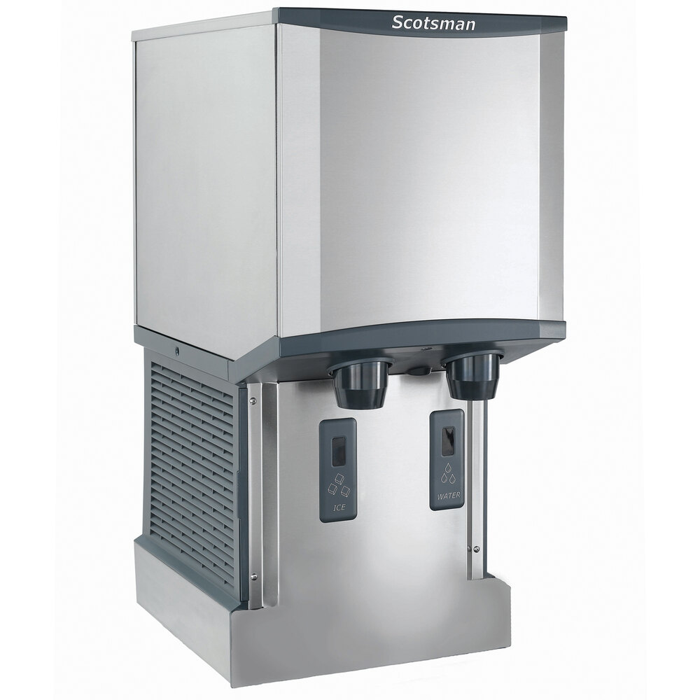 Scotsman HID312AW-1 Meridian® Wall Mount Air Cooled Ice Machine and Water Dispenser - 12 lb. Bin Storage
