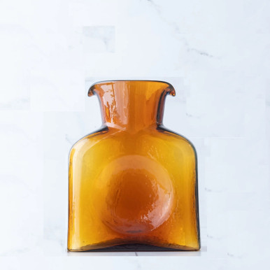 Blenko Glass Water Bottle, Topaz (384-12)