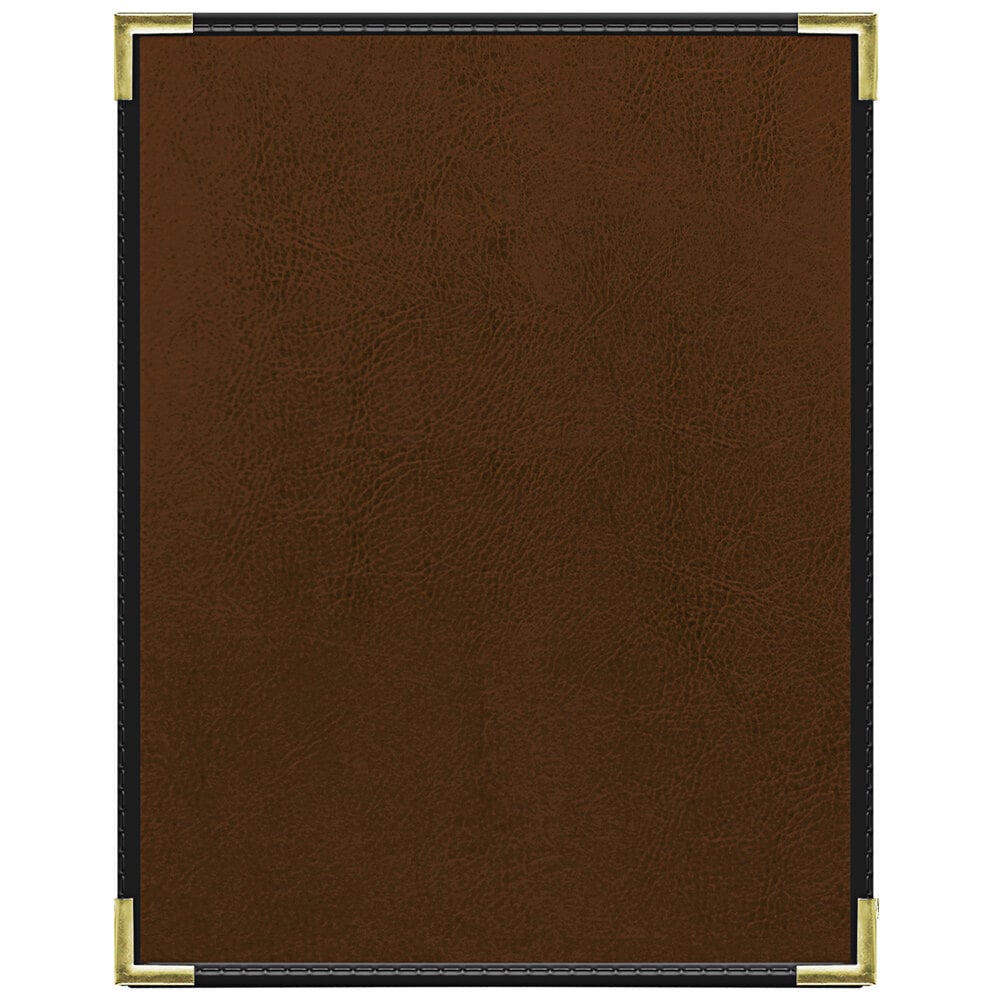 H. Risch, Inc. TAM-PKT-1V Tamarac 8 1/2" x 11" Customizable 1 View Menu Cover