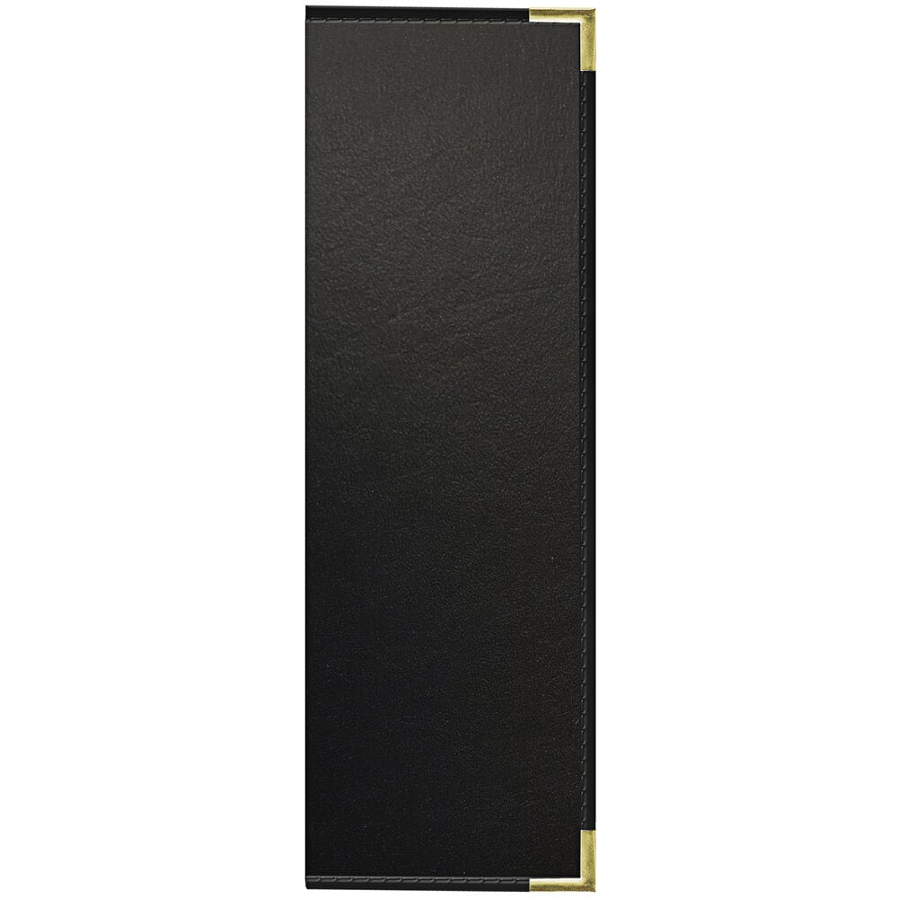 H. Risch, Inc. OM-PKT-6V Oakmont 4 1/4" x 14" Customizable 6 View Menu Cover