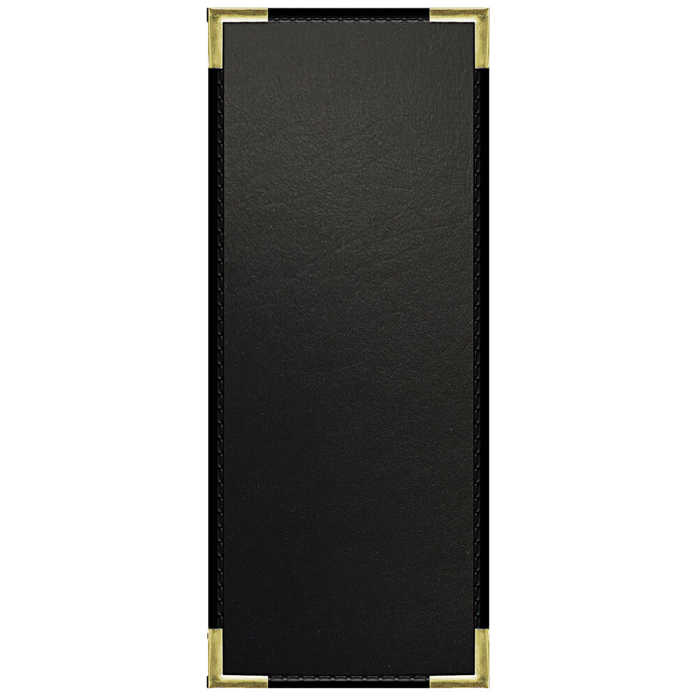 H. Risch, Inc. OM-PKT-1V Oakmont 4 1/4" x 11" Customizable 1 View Menu Cover