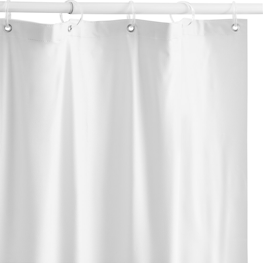American Specialties, Inc. 36" x 72" White Vinyl Shower Curtain 10-1200-V36