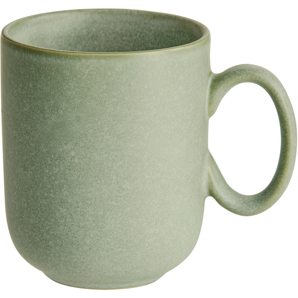 Acopa Pangea 12 oz. Sage Matte Porcelain Mug - Sample