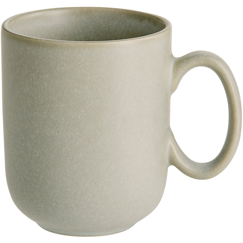 Acopa Pangea 12 oz. Ash Matte Porcelain Mug - Sample